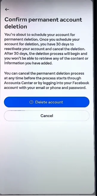 facebook delete accont steps -20