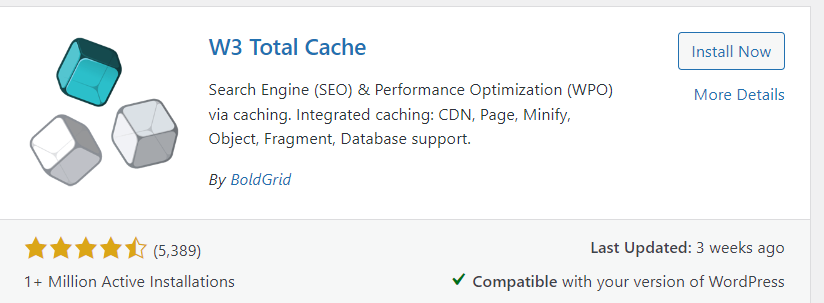 w3 total cache plugin 2025