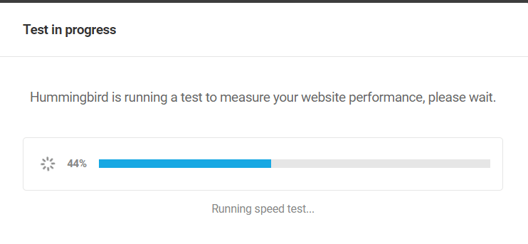 test conduct for speed optimization for wordpress 