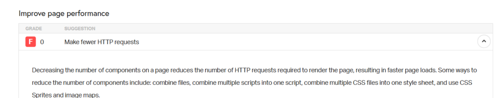 Minimize HTTP requests of speed optimization 