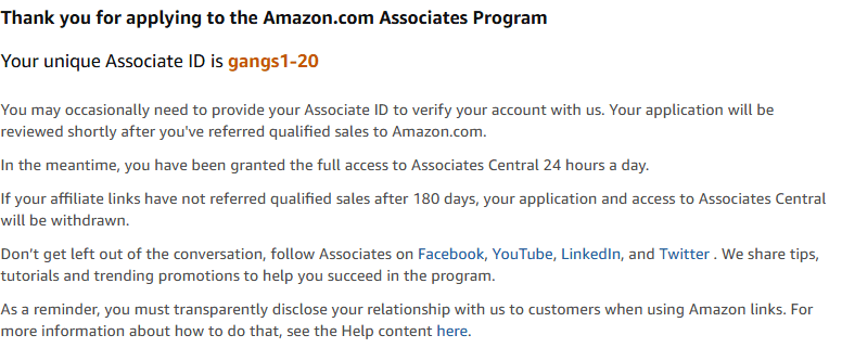 affiliates program for amazon